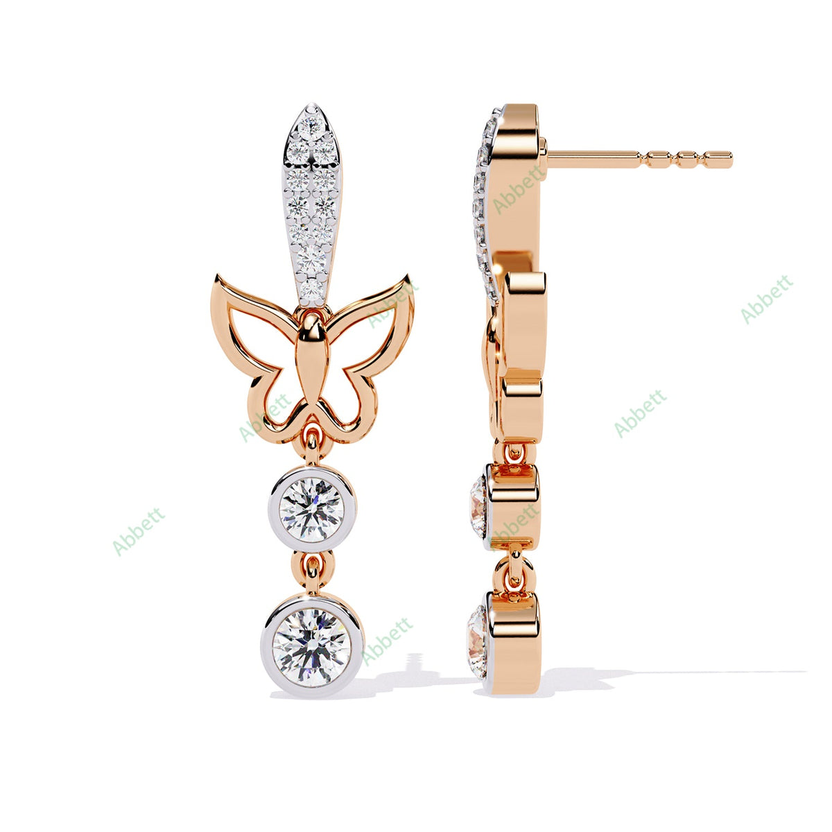 Bezel Dangle Earring DAFA1378