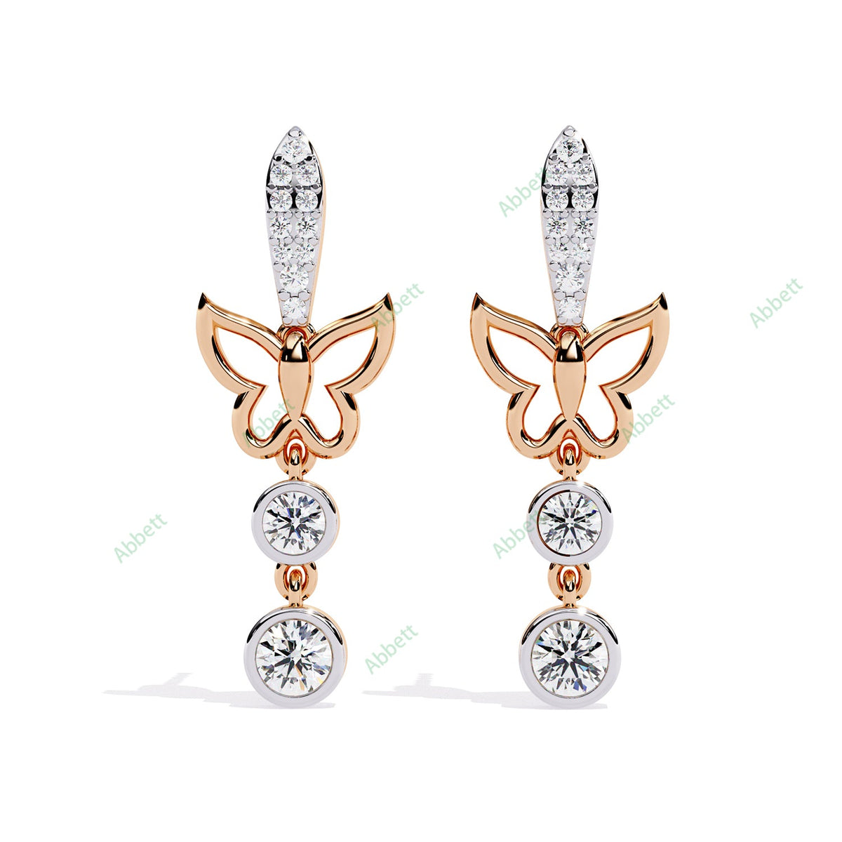 Bezel Dangle Earring DAFA1378
