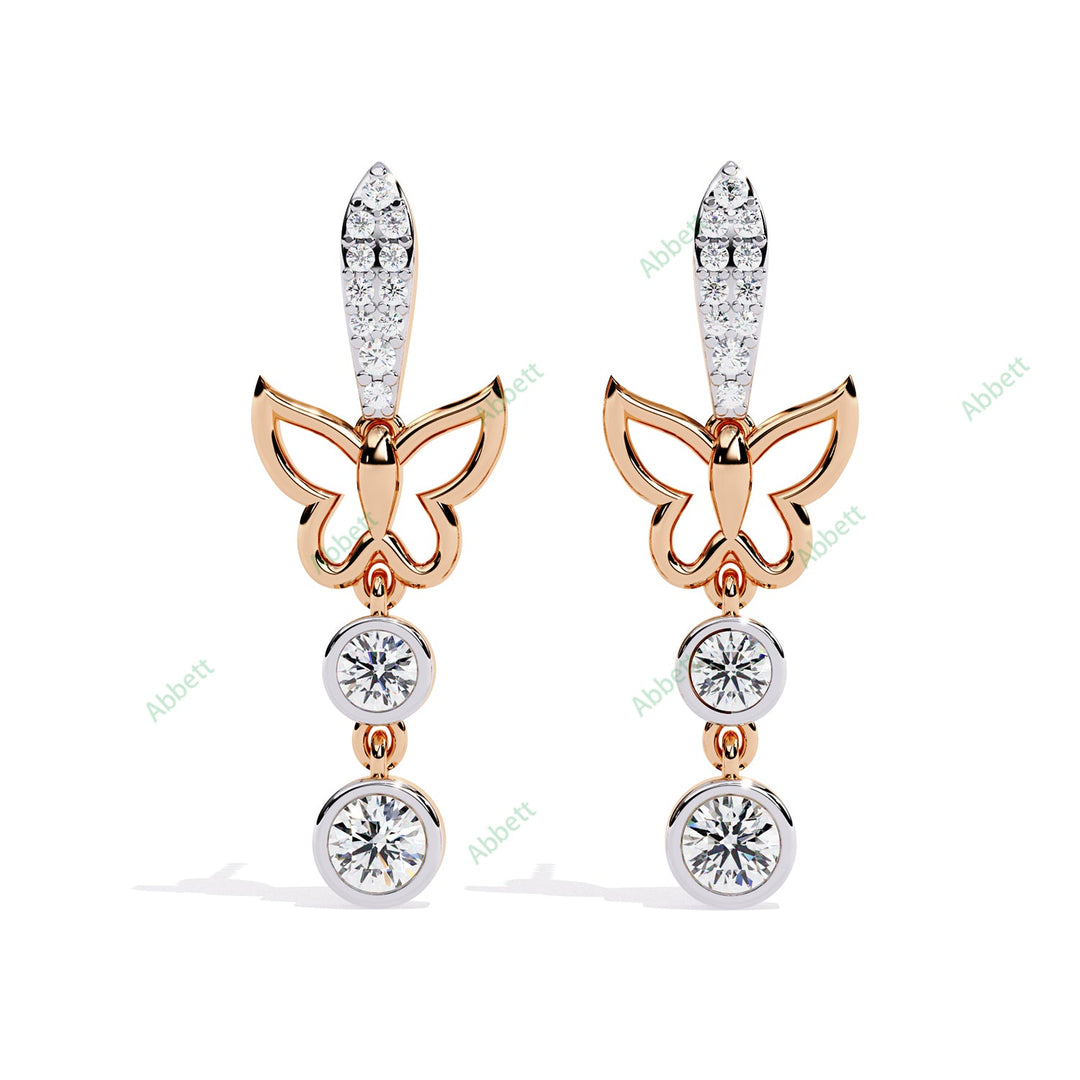 Bezel Dangle Earring DAFA1378