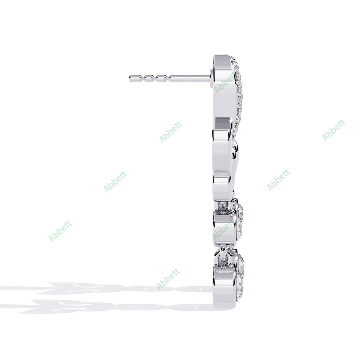 Bezel Dangle Earring DAFA1378
