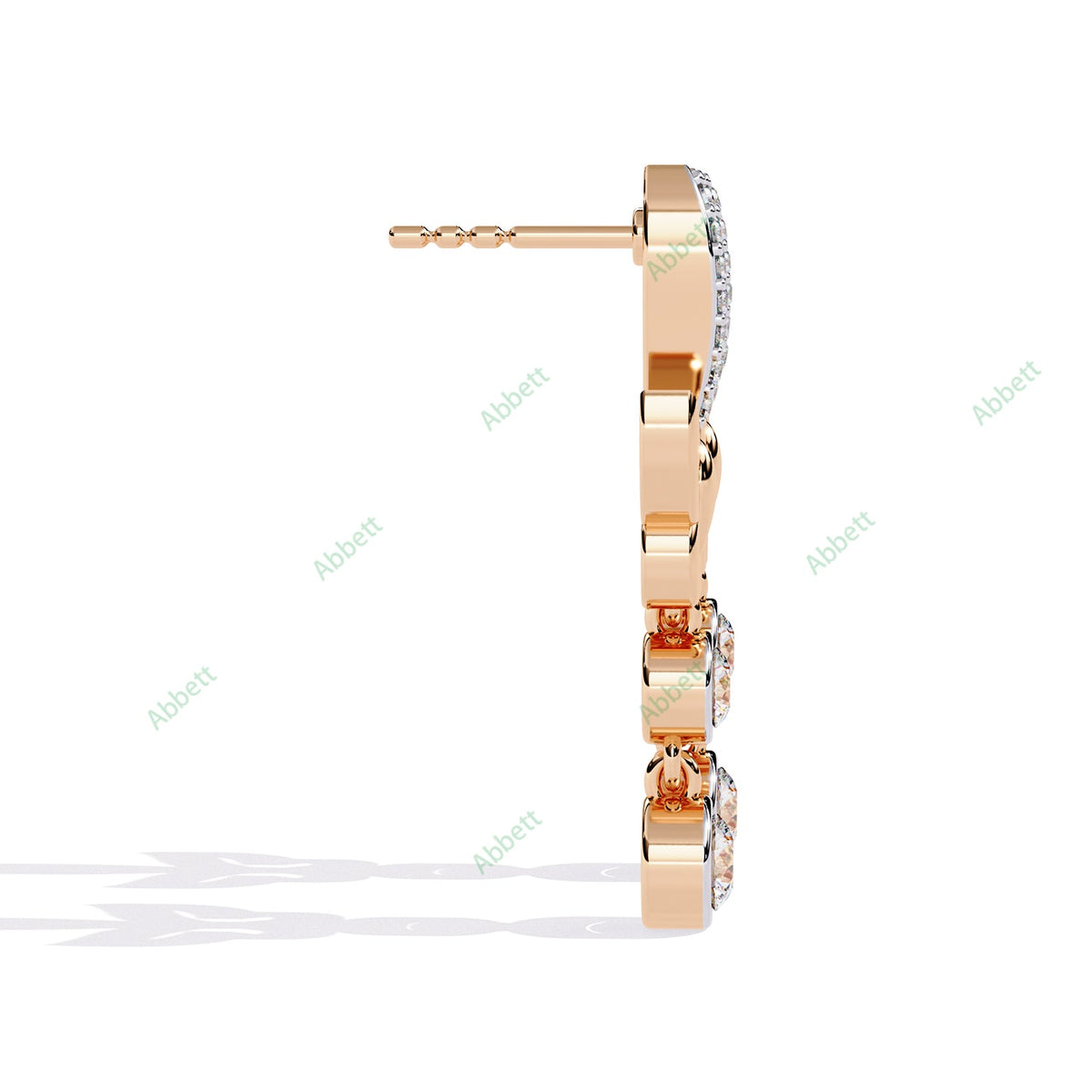 Bezel Dangle Earring DAFA1378