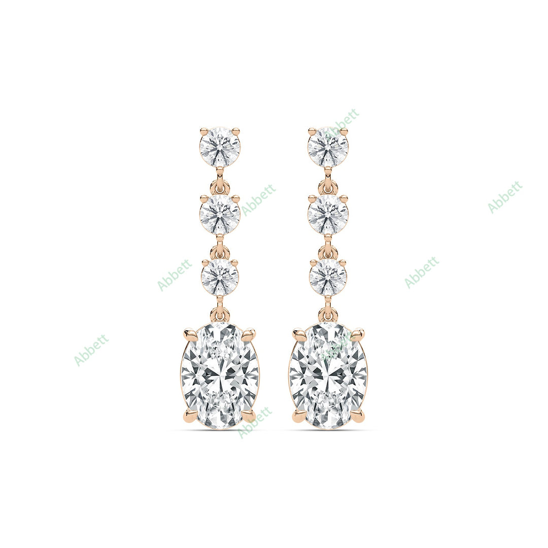 Four Prong Dangle Earring DAFO033