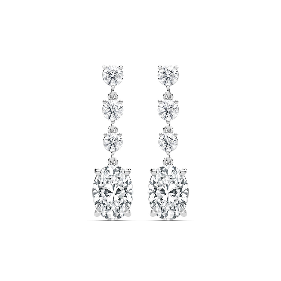 Four Prong Dangle & Drop Earring DAFO033