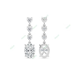 Load image into Gallery viewer, Four Prong Dangle &amp; Drop Earring DAFO033
