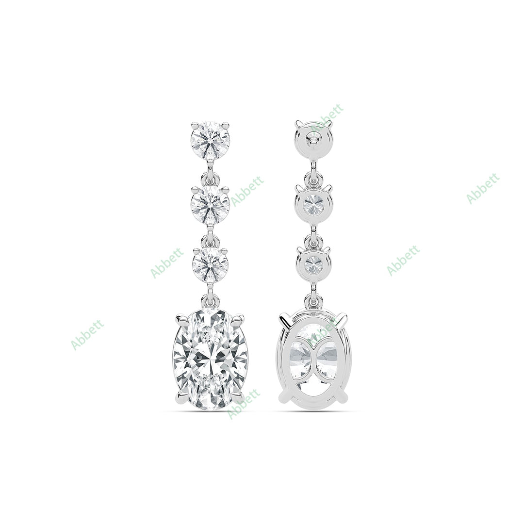 Four Prong Dangle & Drop Earring DAFO033