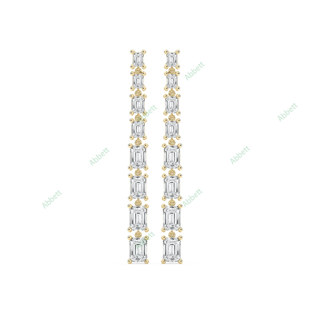 Four Prong Dangle & Drop Earring DAFO034