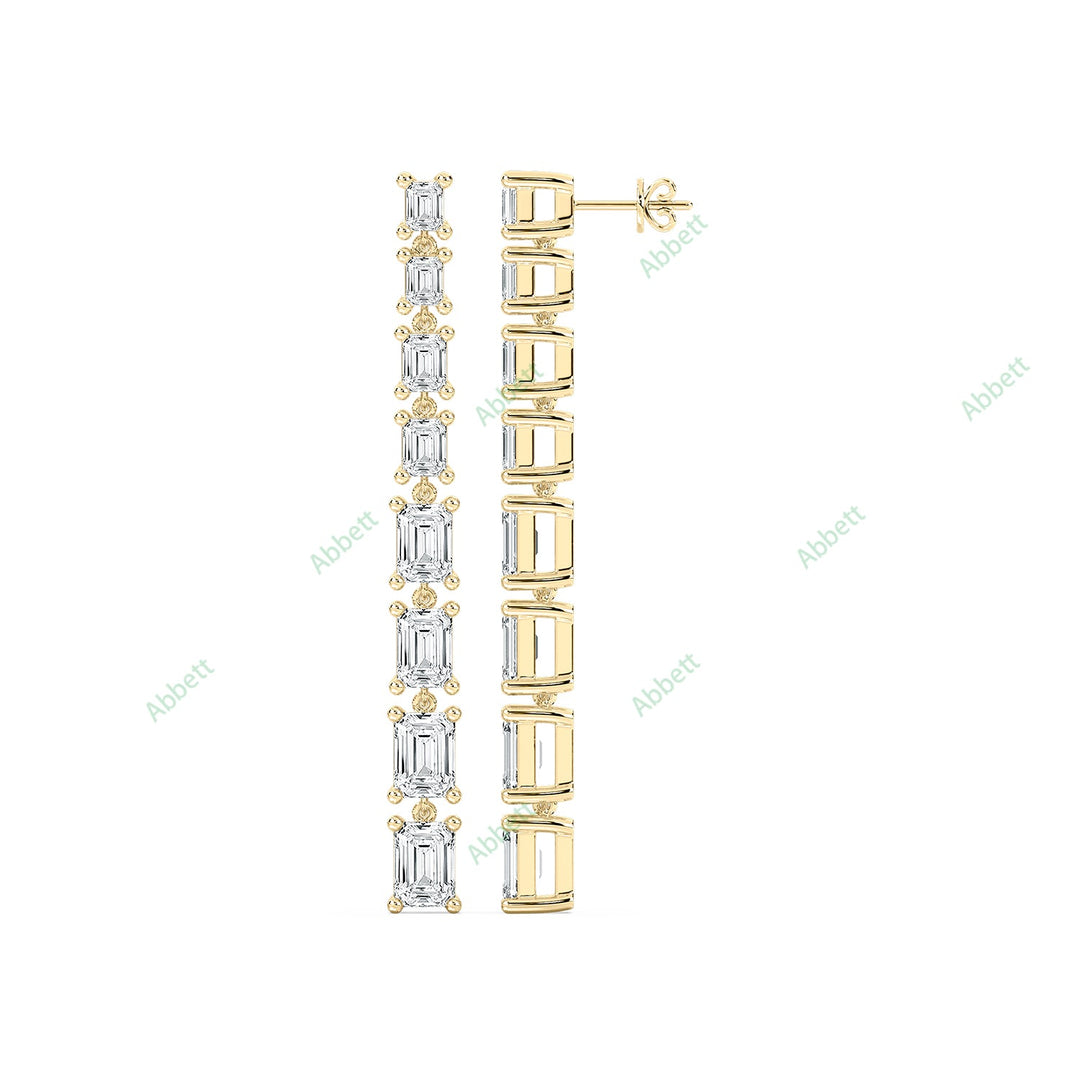 Four Prong Dangle & Drop Earring DAFO034