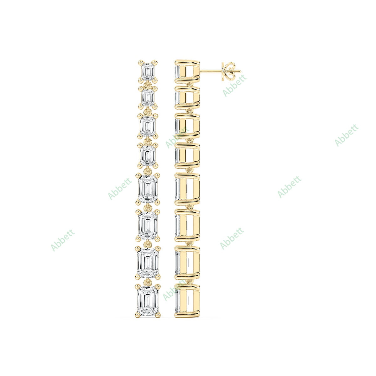 Four Prong Dangle Earring DAFO034