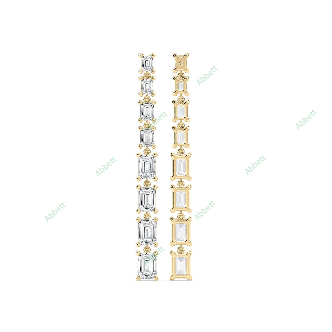 Four Prong Dangle & Drop Earring DAFO034