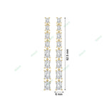 Load image into Gallery viewer, Four Prong Dangle &amp; Drop Earring DAFO034
