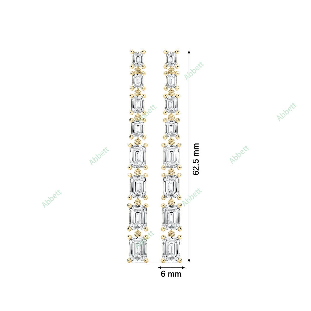 Four Prong Dangle & Drop Earring DAFO034