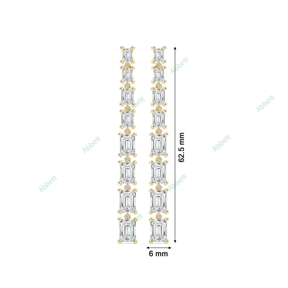 Four Prong Dangle Earring DAFO034