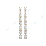 Load image into Gallery viewer, Four Prong Dangle &amp; Drop Earring DAFO034
