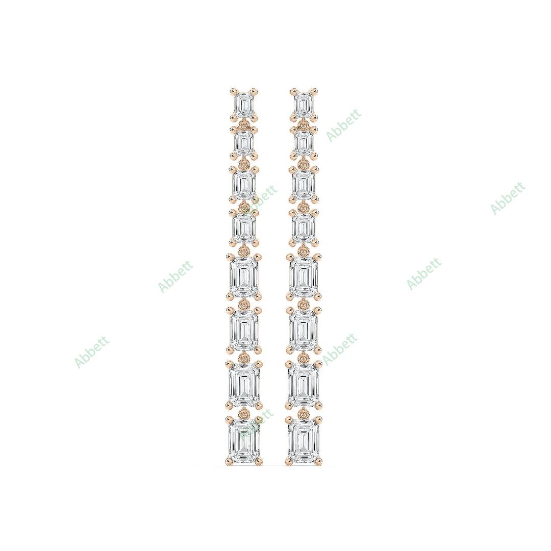 Four Prong Dangle & Drop Earring DAFO034