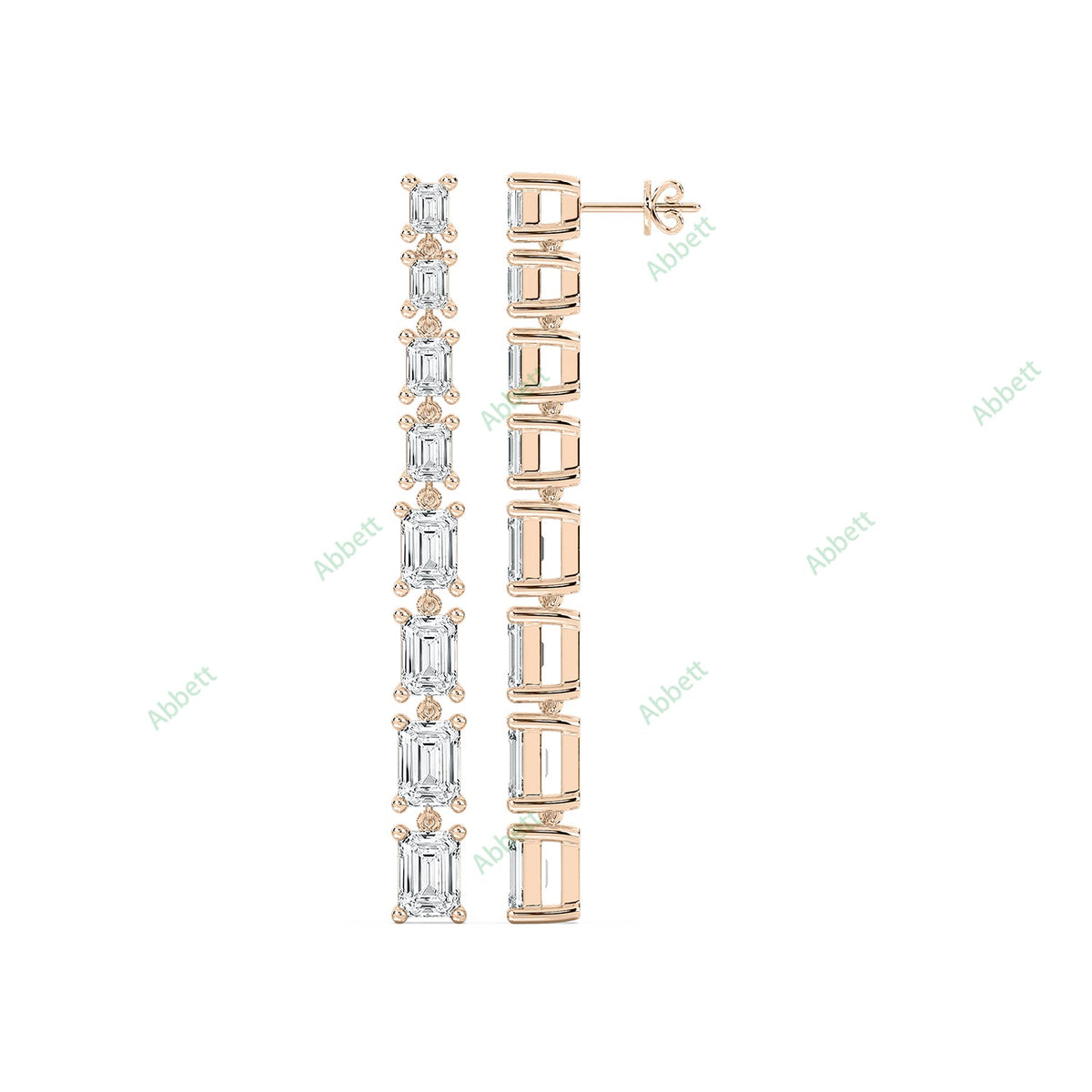 Four Prong Dangle Earring DAFO034