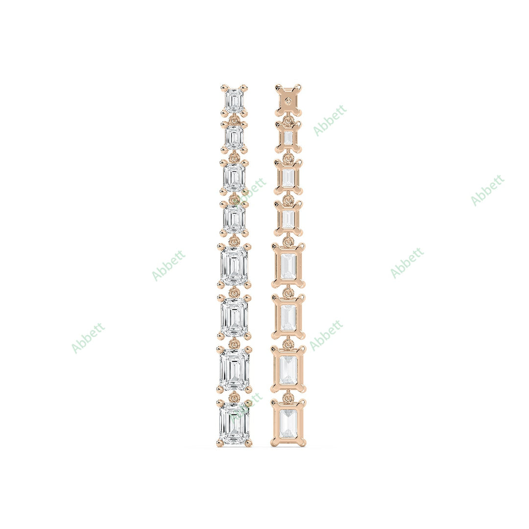 Four Prong Dangle & Drop Earring DAFO034