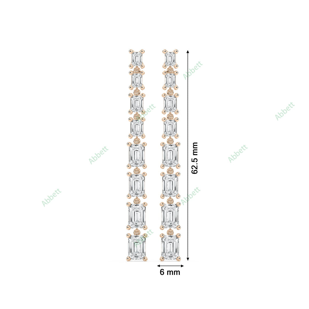 Four Prong Dangle & Drop Earring DAFO034