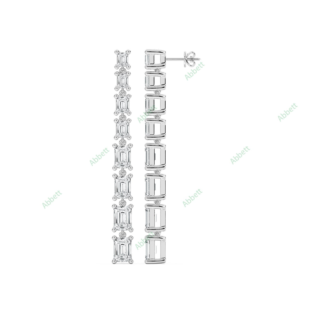 Four Prong Dangle Earring DAFO034