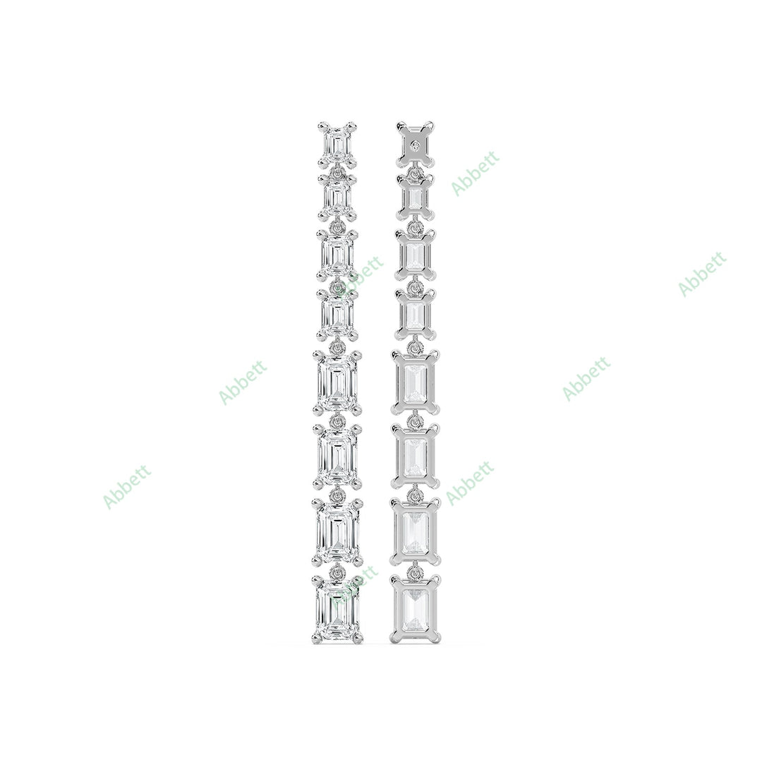 Four Prong Dangle & Drop Earring DAFO034