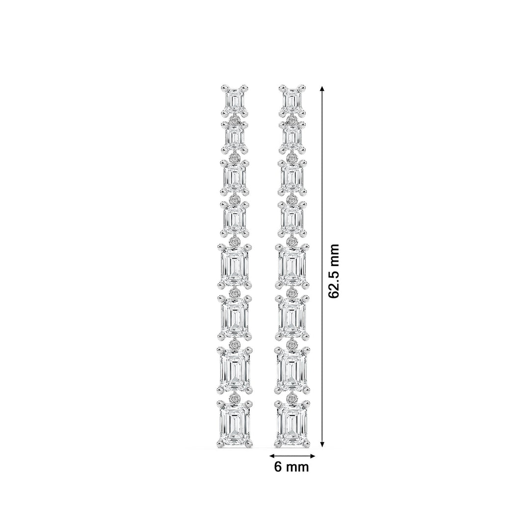 Four Prong Dangle & Drop Earring DAFO034