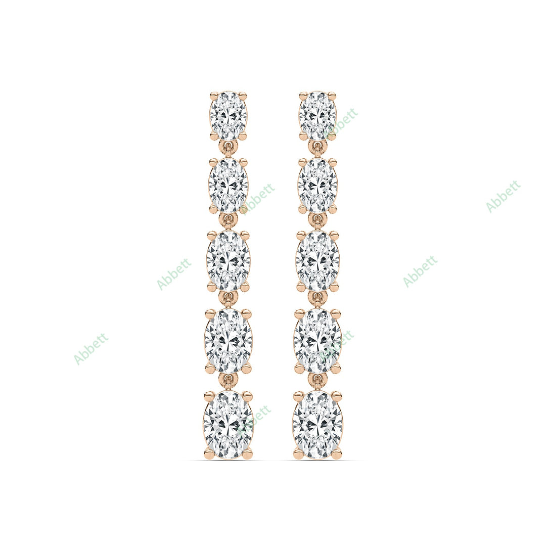 Four Prong Dangle Earring DAFO035