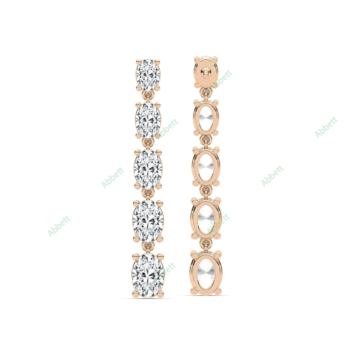 Four Prong Dangle Earring DAFO035