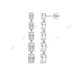 Load image into Gallery viewer, Four Prong Dangle &amp; Drop Earring DAFO035
