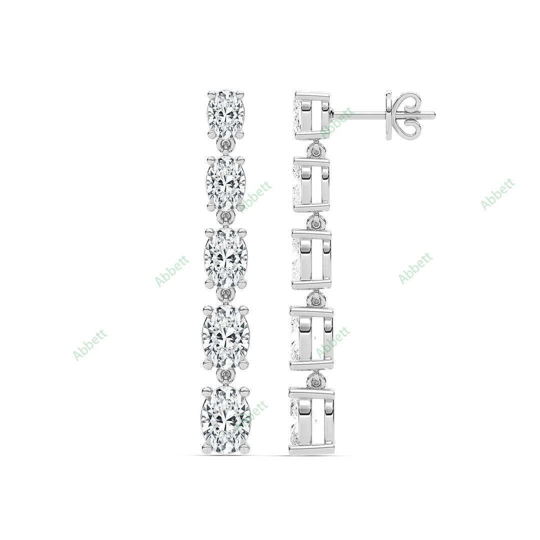 Four Prong Dangle & Drop Earring DAFO035