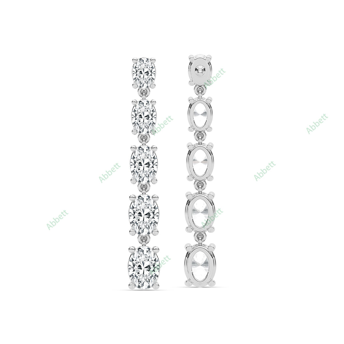 Four Prong Dangle Earring DAFO035
