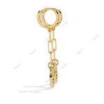 Load image into Gallery viewer, Round Handcuffs Dangle Earring DAHA1369
