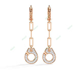 Load image into Gallery viewer, Round Handcuffs Dangle Earring DAHA1369
