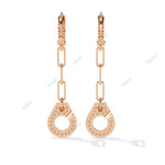 Load image into Gallery viewer, Round Handcuffs Dangle Earring DAHA1369
