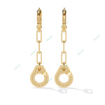 Load image into Gallery viewer, Round Handcuffs Dangle Earring DAHA1369
