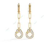 Load image into Gallery viewer, Round Handcuffs Dangle Earring DAHA1369
