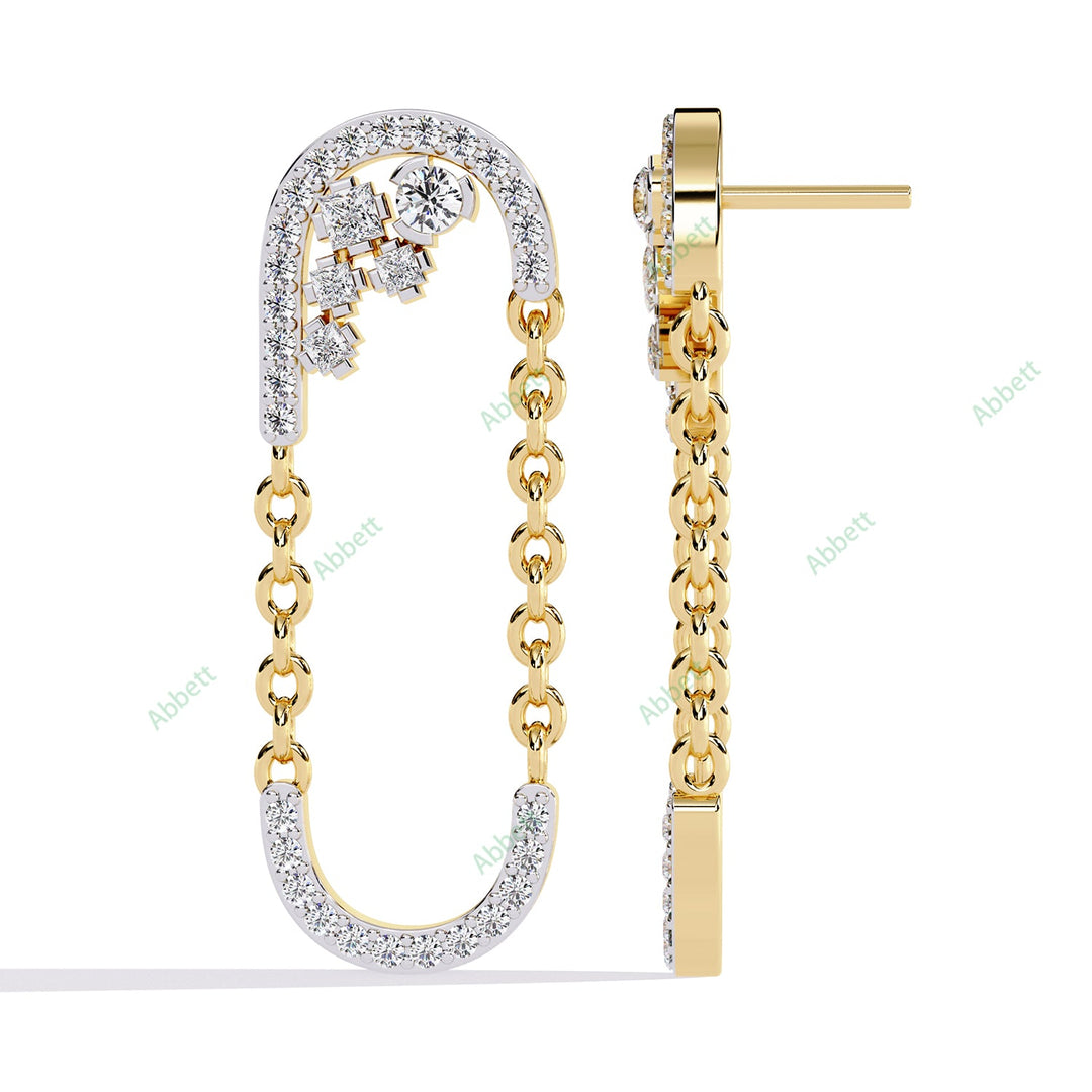 Round Loop Dangle Earring DALO1381