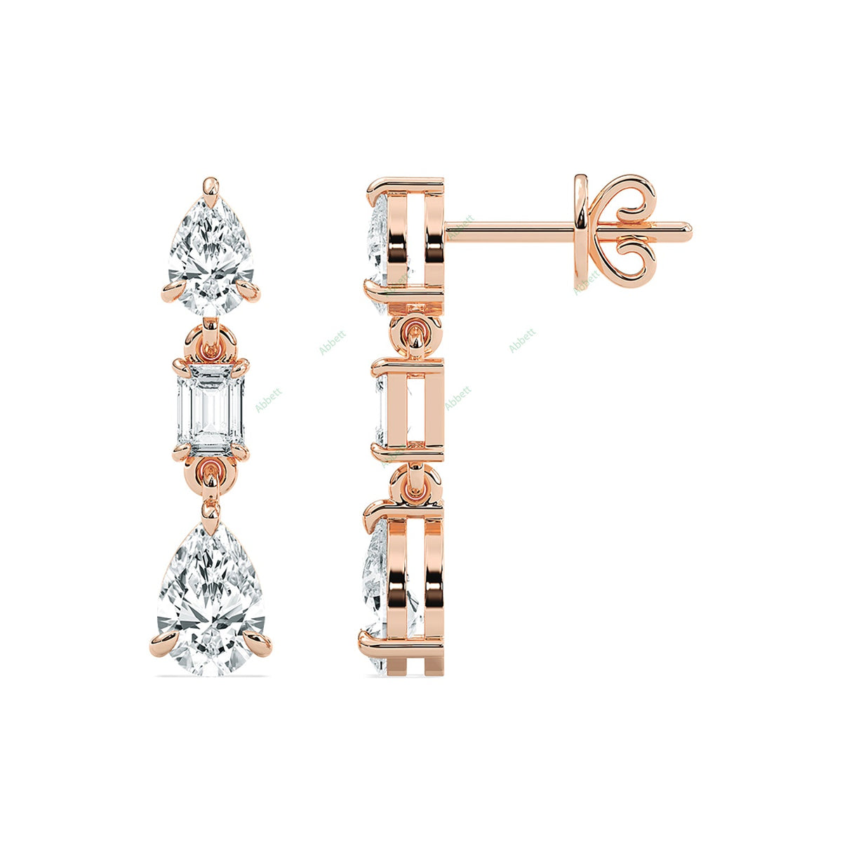 Three Prong Dangle Earring DATH032