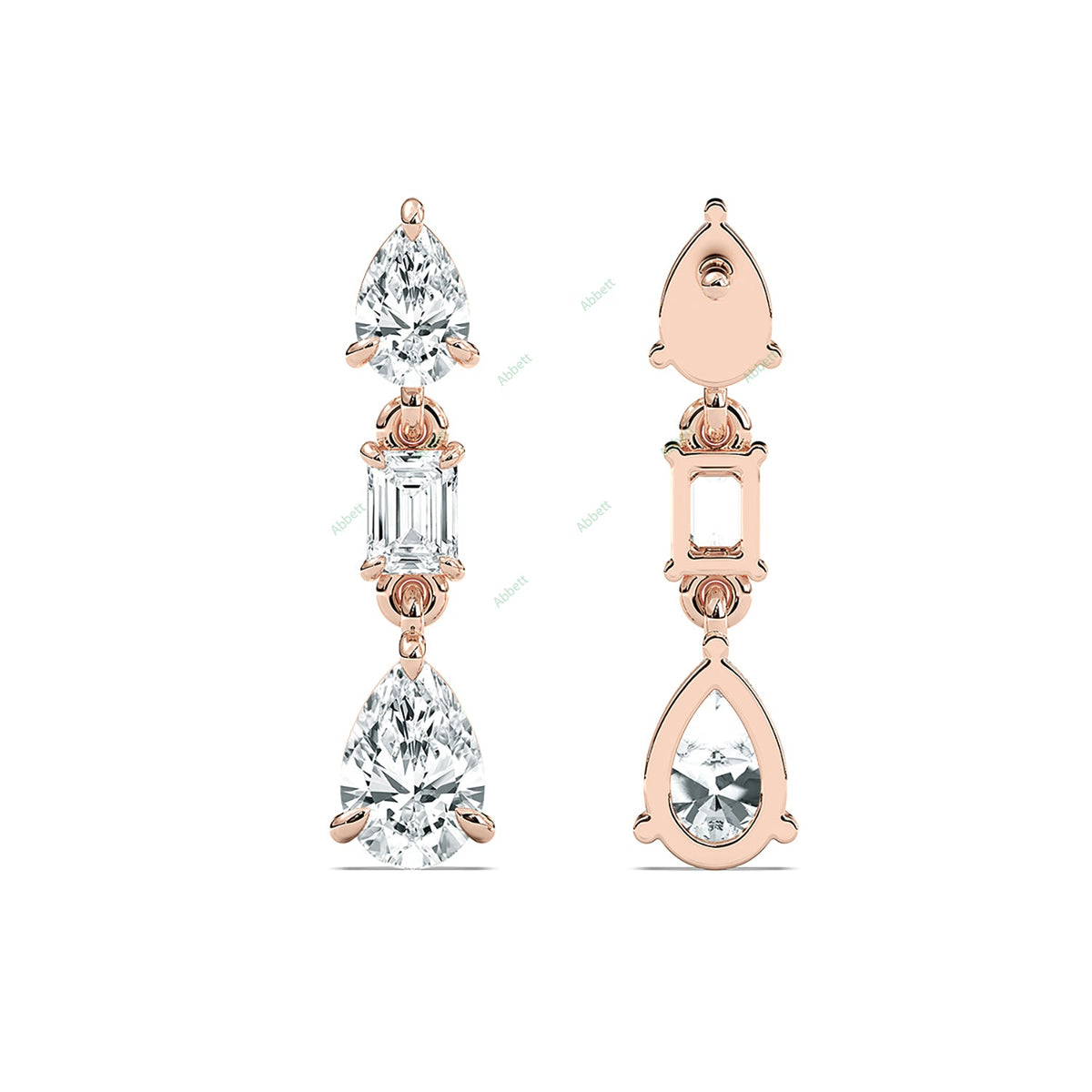 Three Prong Dangle Earring DATH032