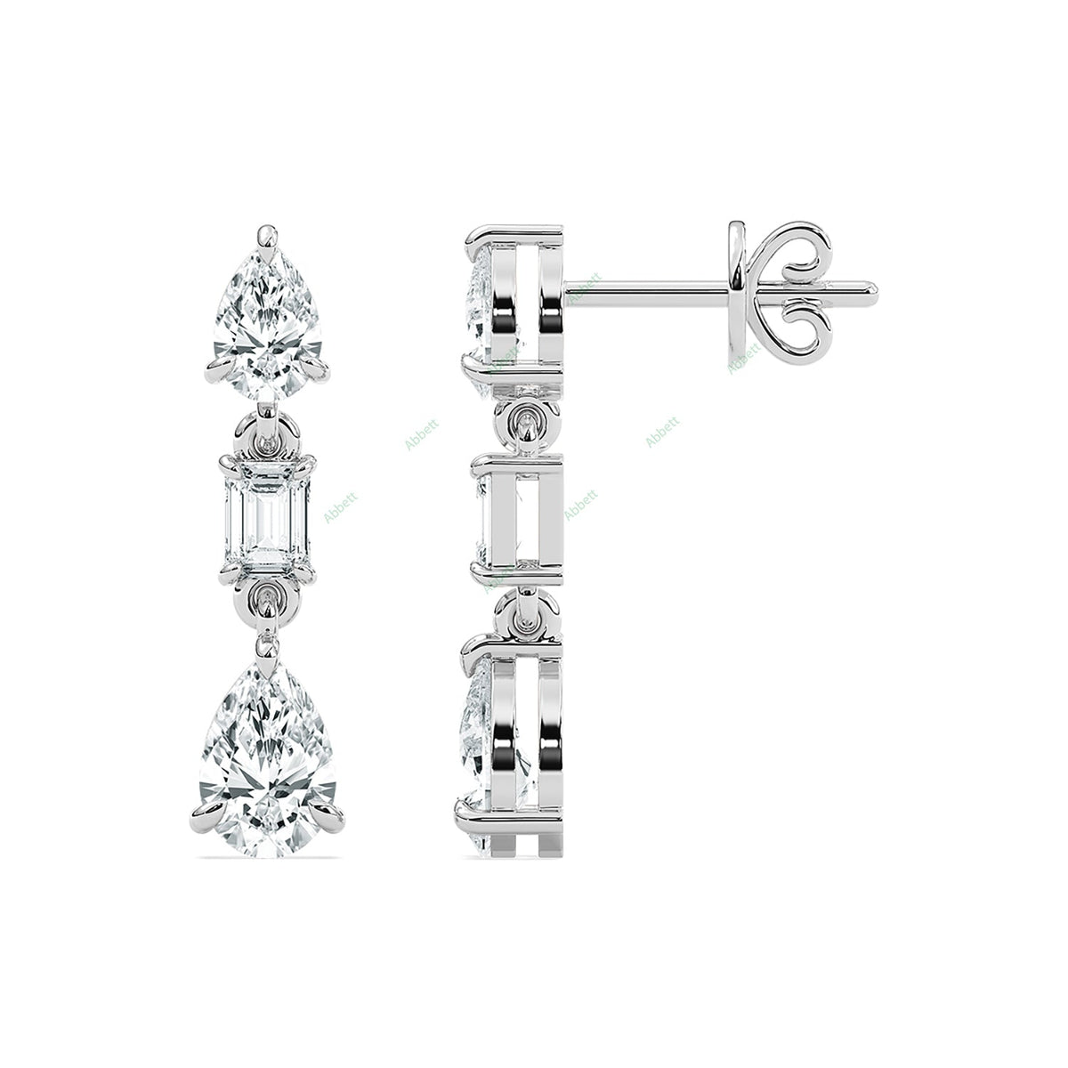 Three Prong Dangle Earring DATH032