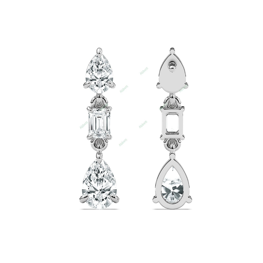 Three Prong Dangle & Drop Earring DATH032