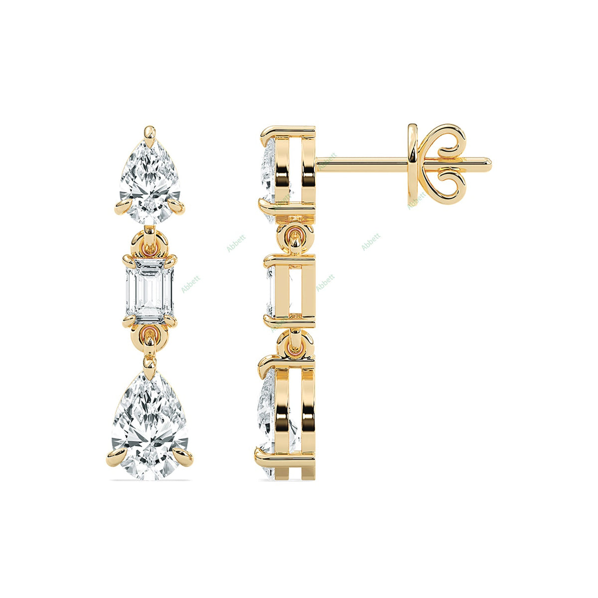 Three Prong Dangle Earring DATH032