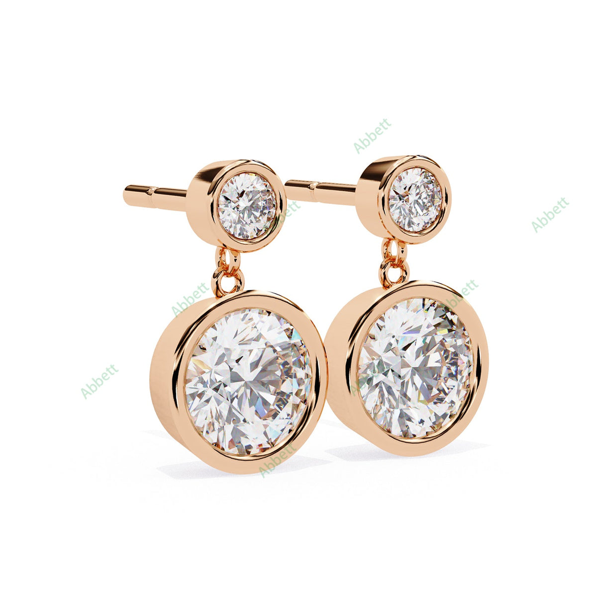 Bezel Drop Earring DRCL1361