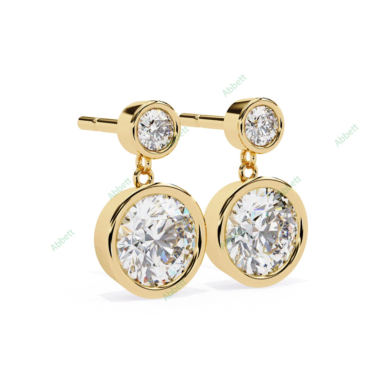 Bezel Drop Earring DRCL1361