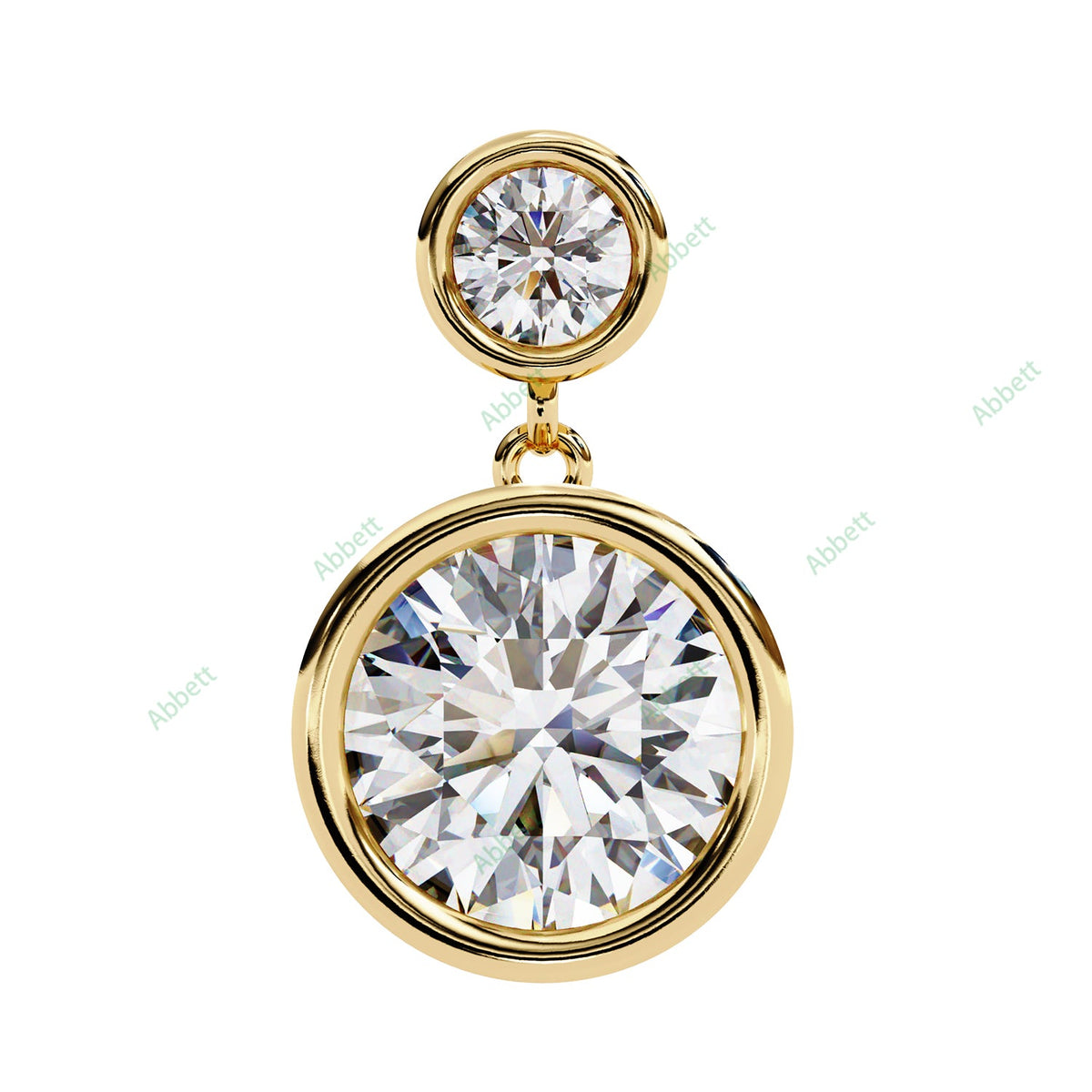 Bezel Drop Earring DRCL1361