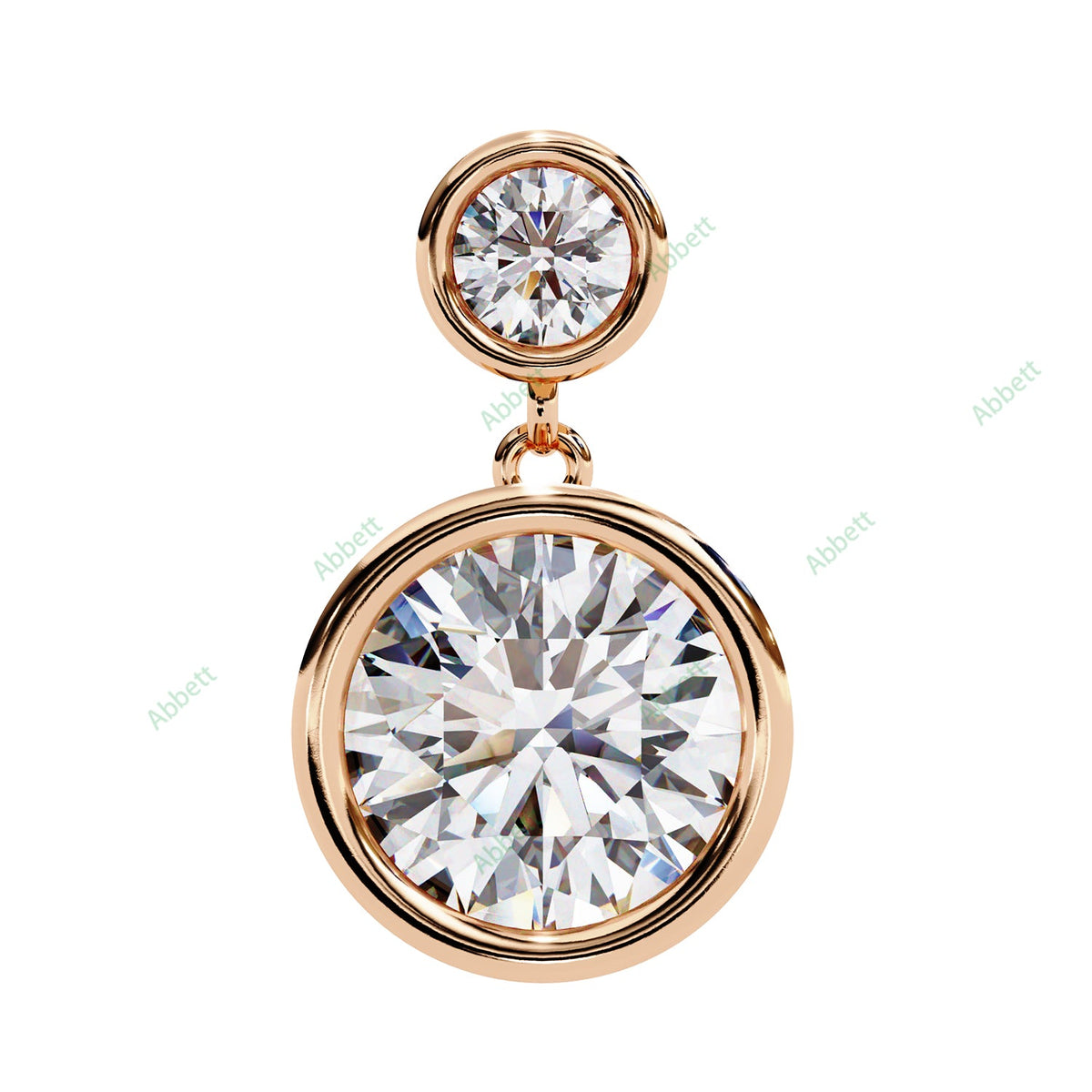 Bezel Drop Earring DRCL1361