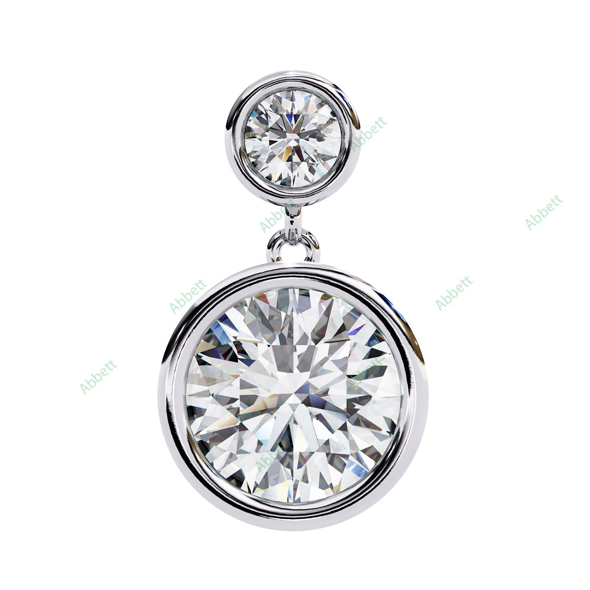 Bezel Drop Earring DRCL1361