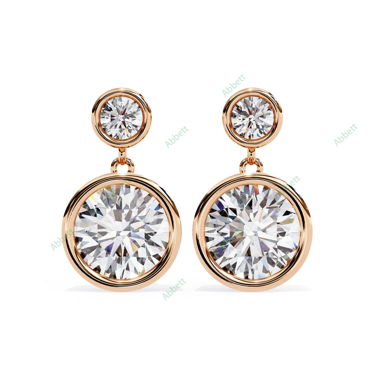 Bezel Drop Earring DRCL1361