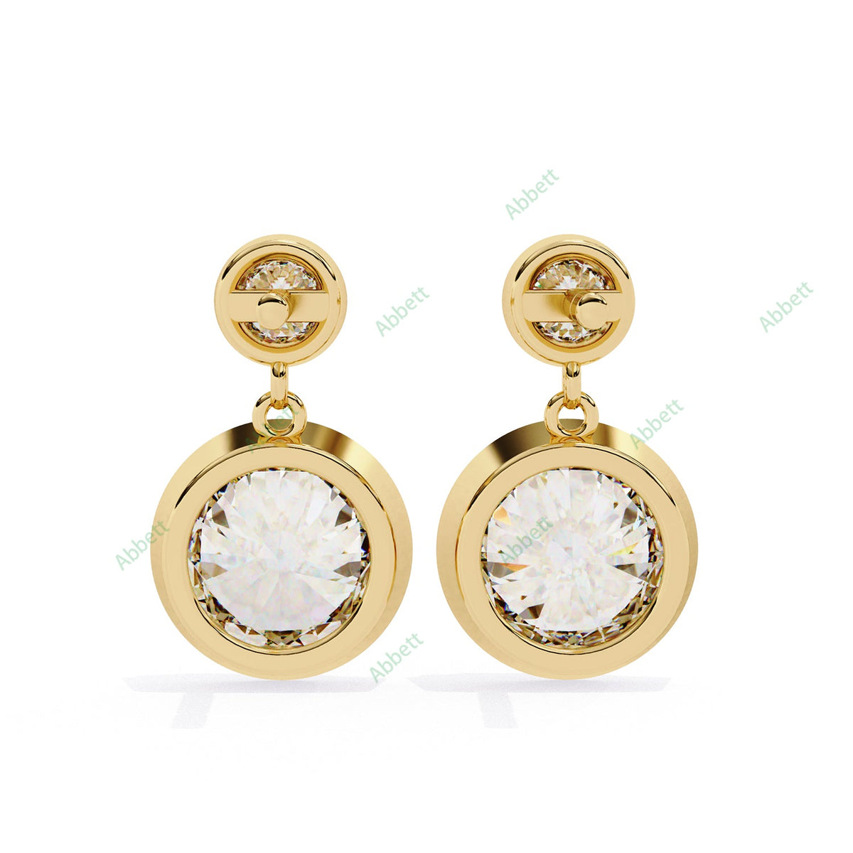 Bezel Drop Earring DRCL1361