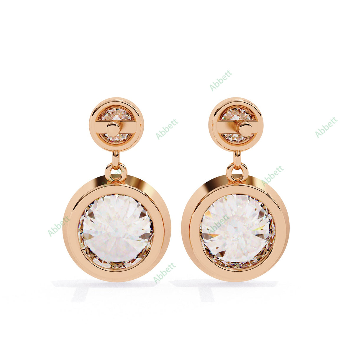 Bezel Drop Earring DRCL1361