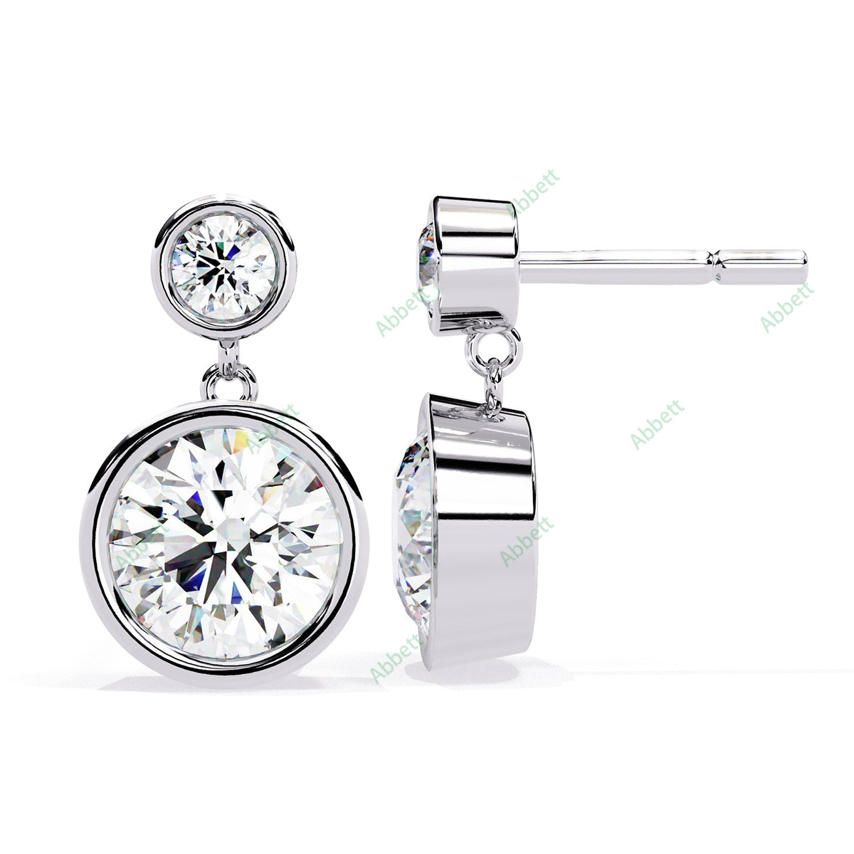 Bezel Drop Earring DRCL1361