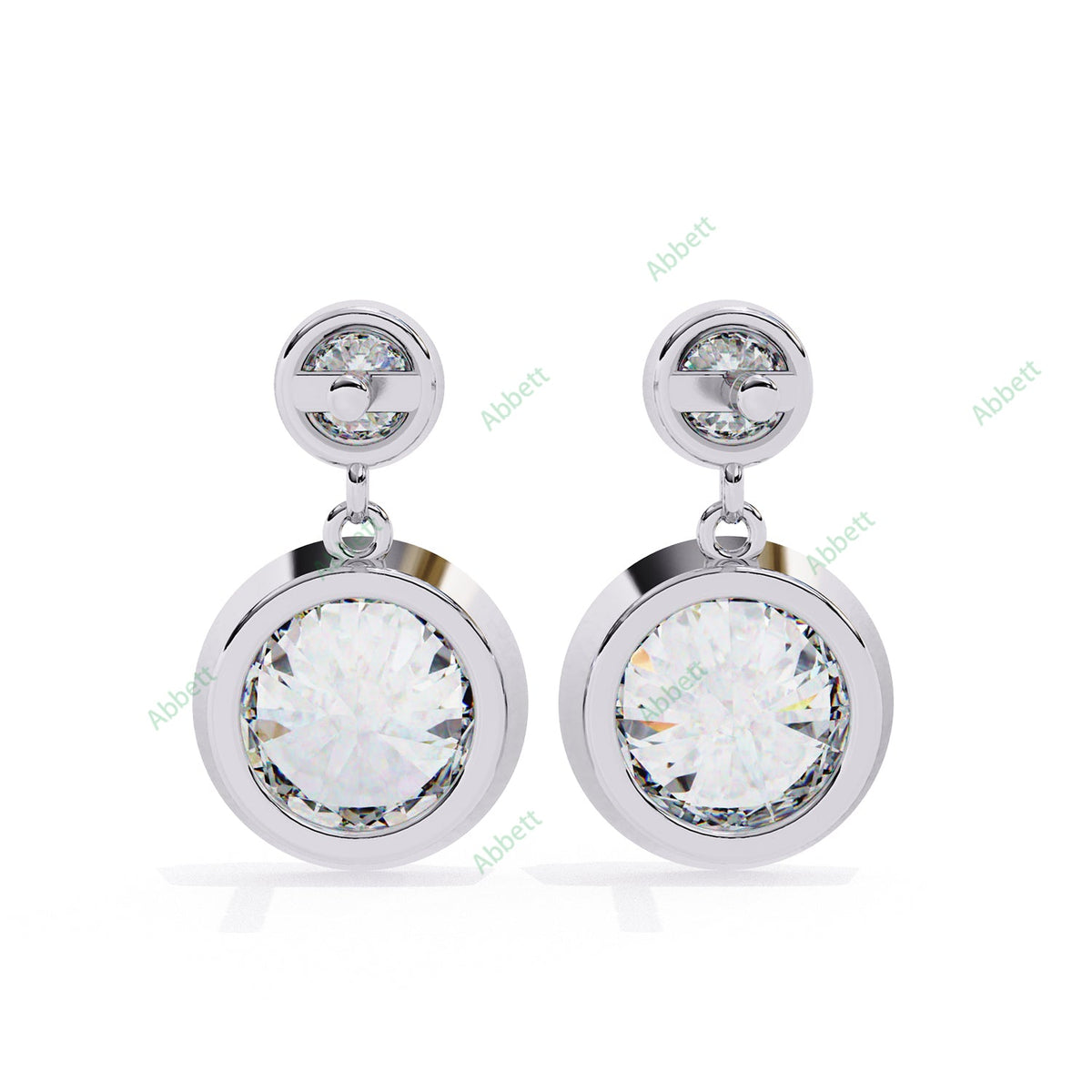 Bezel Drop Earring DRCL1361
